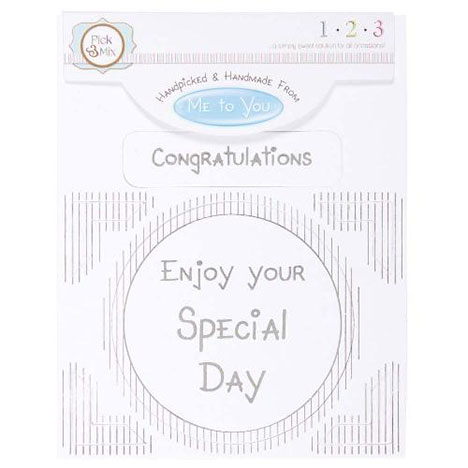 Congratulations Occasions Verse & Greeting Insert £1.00